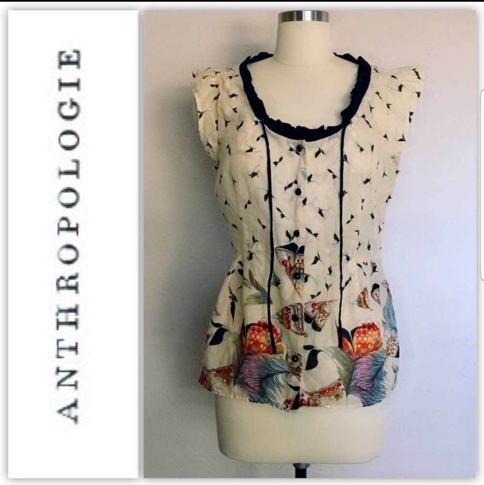 {Anthropologie} Odille Blouse